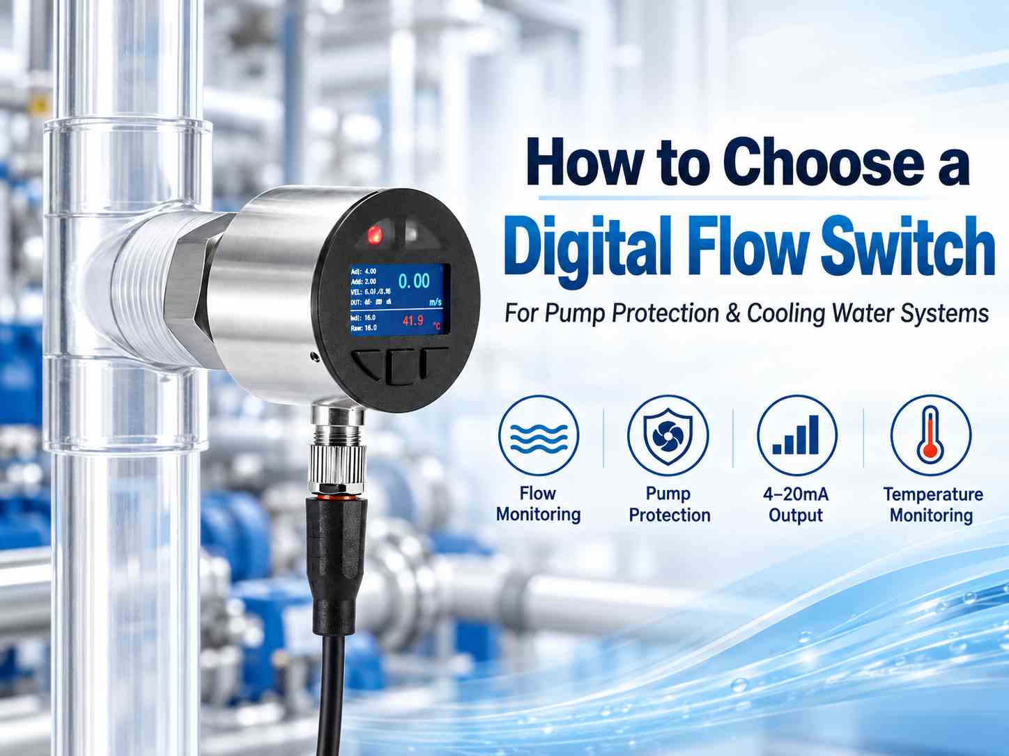 How to Choose a Digital Flow Switch for Pump Protection and Cooling Water Systems